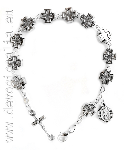 Rosary Bracelet - Cross shaped bead