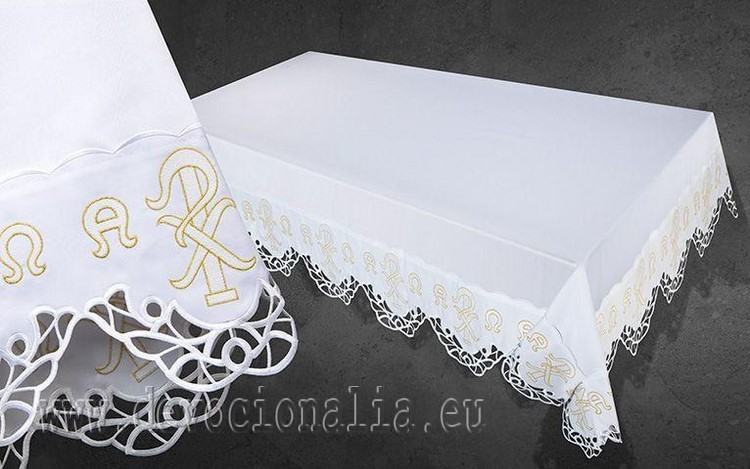 Altar linen - PX white pattern