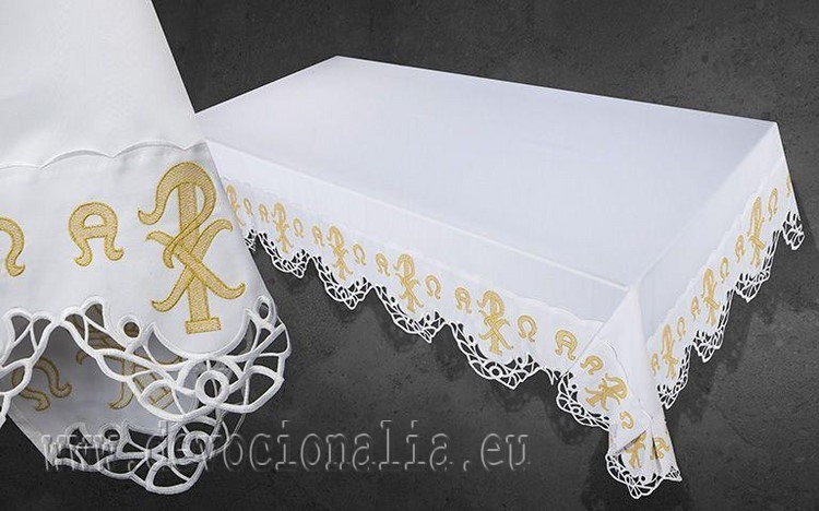 Altar linen - PX gold pattern