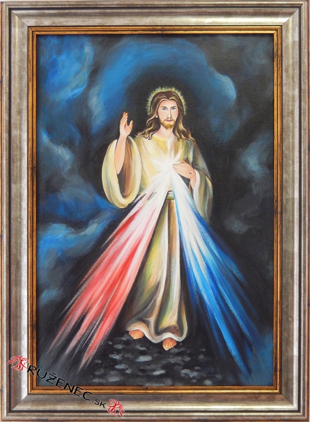 Oil painting - Divine Mercy Jesus - 50x70cm