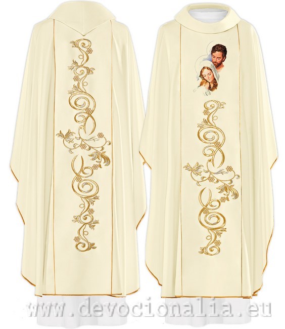 Chasuble with embroidery - Holy Family