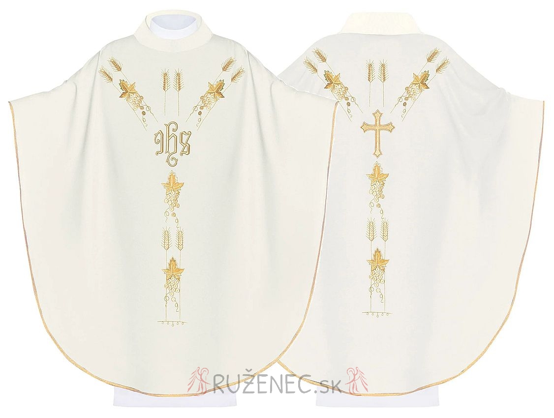 Chasuble - embroidery IHS + ears
