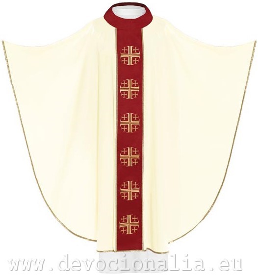 Chasuble - embroidery crosses +