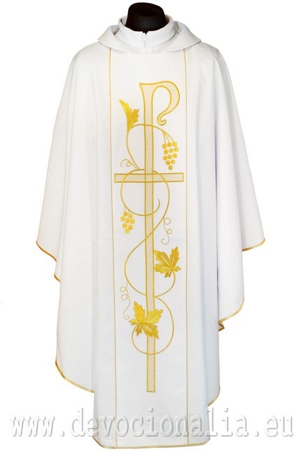 Chasuble - embroidery cross + vine