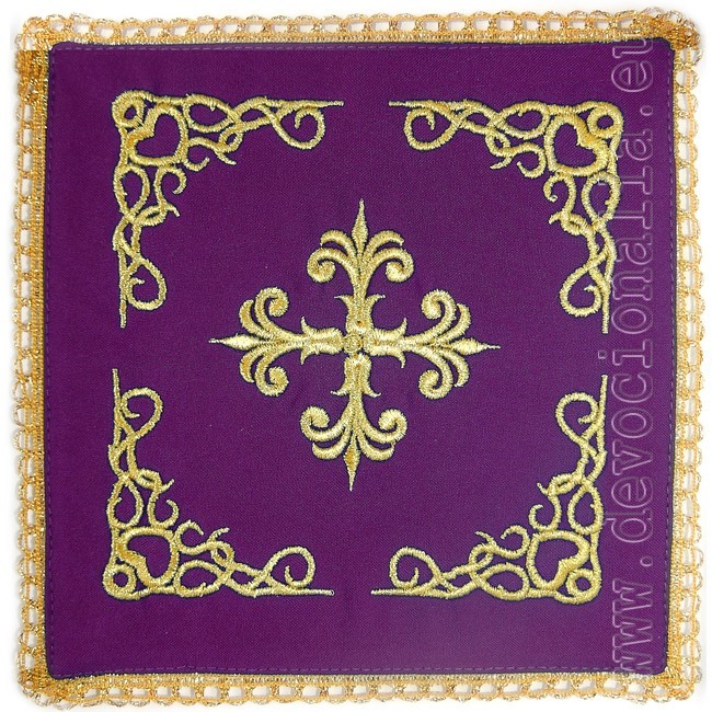 Palla embroidered - violet - 20cm
