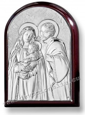 Silvering plaquette  5x7cm - Holy Family