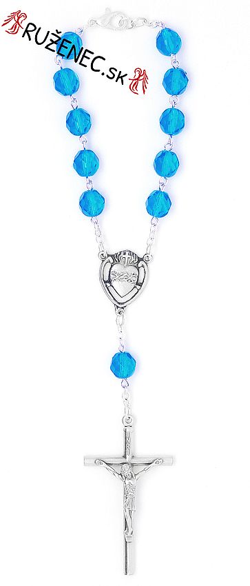 Auto rosary - blue 2