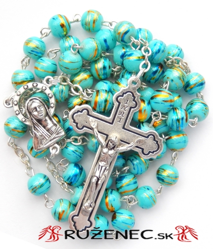 Rosary - lightblue balls 6mm