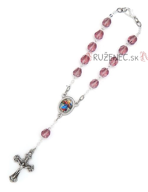 Auto rosary - violet