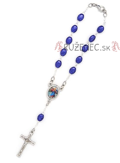 Auto rosary - dark blue