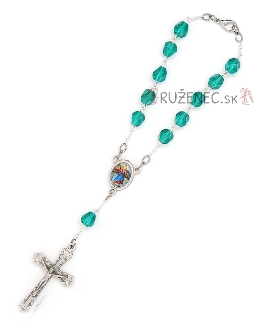 Auto rosary - green