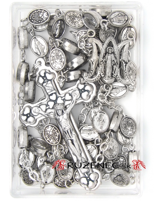 Miracolous Virgin metal rosary