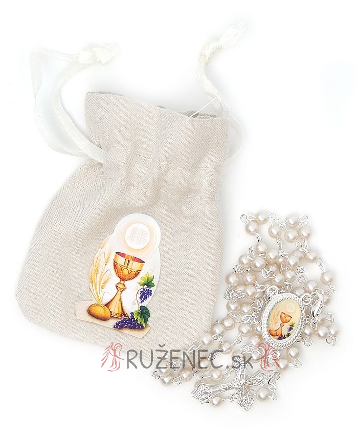 Rosary with a bag - First Holy Communion