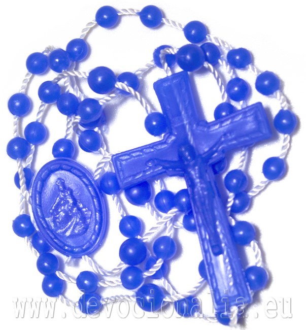 Nylon rosary - blue
