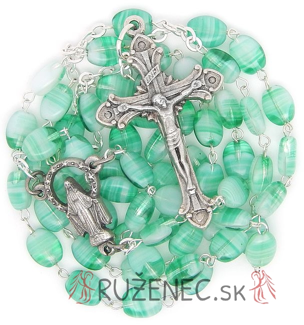 Rosary  - 7mm green beads