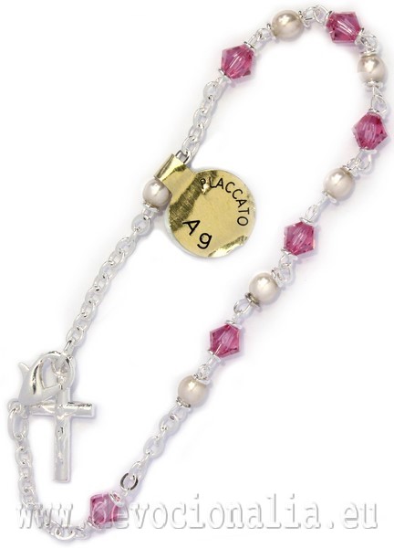 Rosary Bracelet - pink