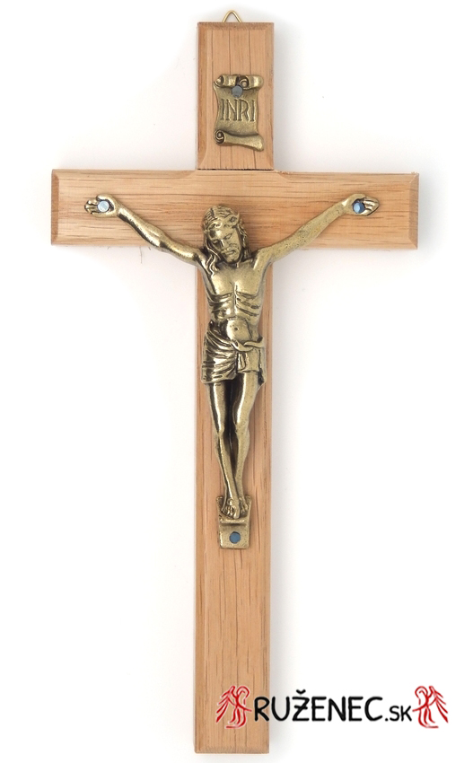 Wood cross 18 cm
