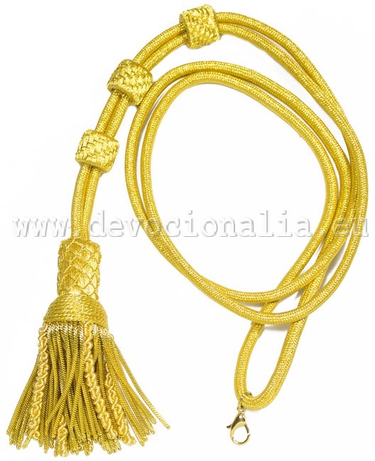 Pectoral cross cord - gold