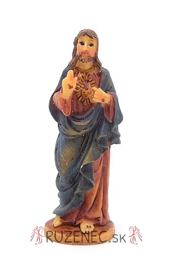 Sacred heart of Jesus, statue - 7,5 cm