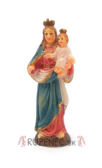 Knigin Maria mit Kind Herz Statue - 7,5 cm