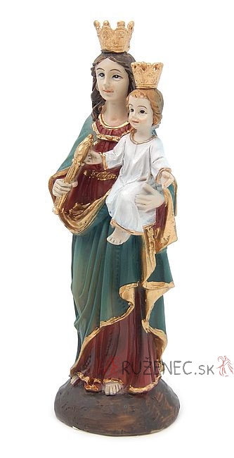 Mary queen of heaven with infant Jesus Statue 12.5cm