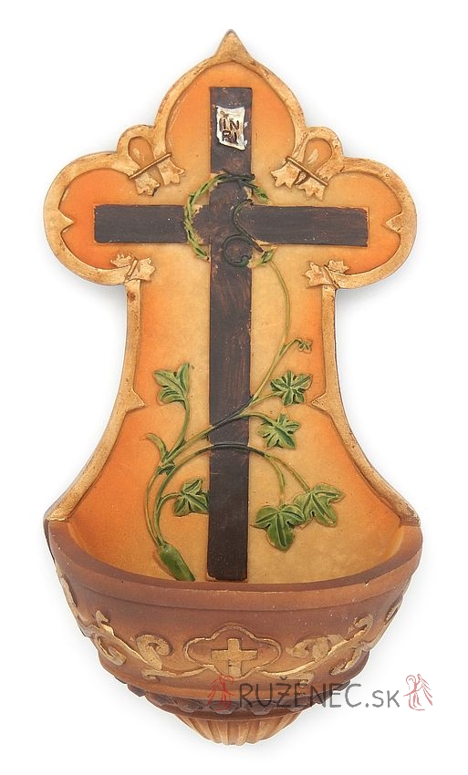 Holy water font - Cross - 13cm
