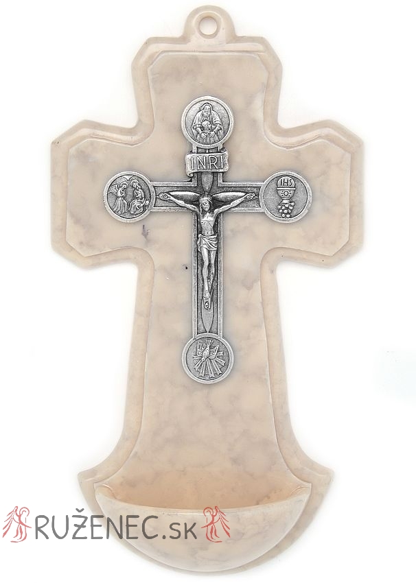 Holy water font - Cross - 20cm