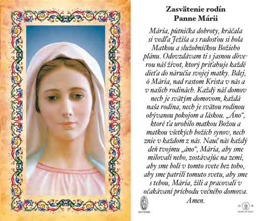 Virgin Mary - prayer cards - 6.5x10.5cm