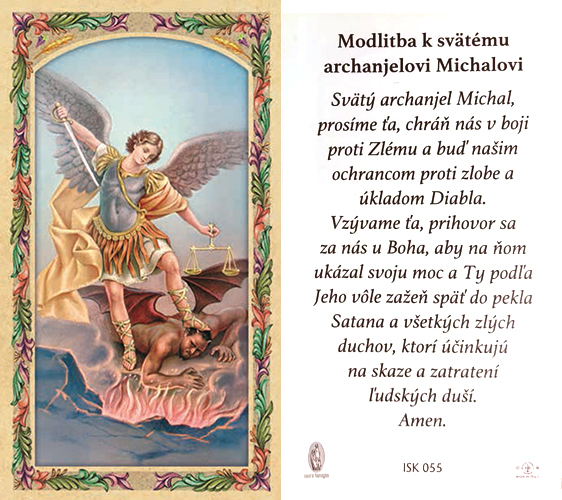 Saint Michael the Archangel - prayer cards - 6.5x10.5cm