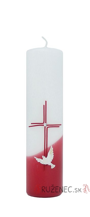 Mass candle decorated - 0.5kg - Holy Spirit