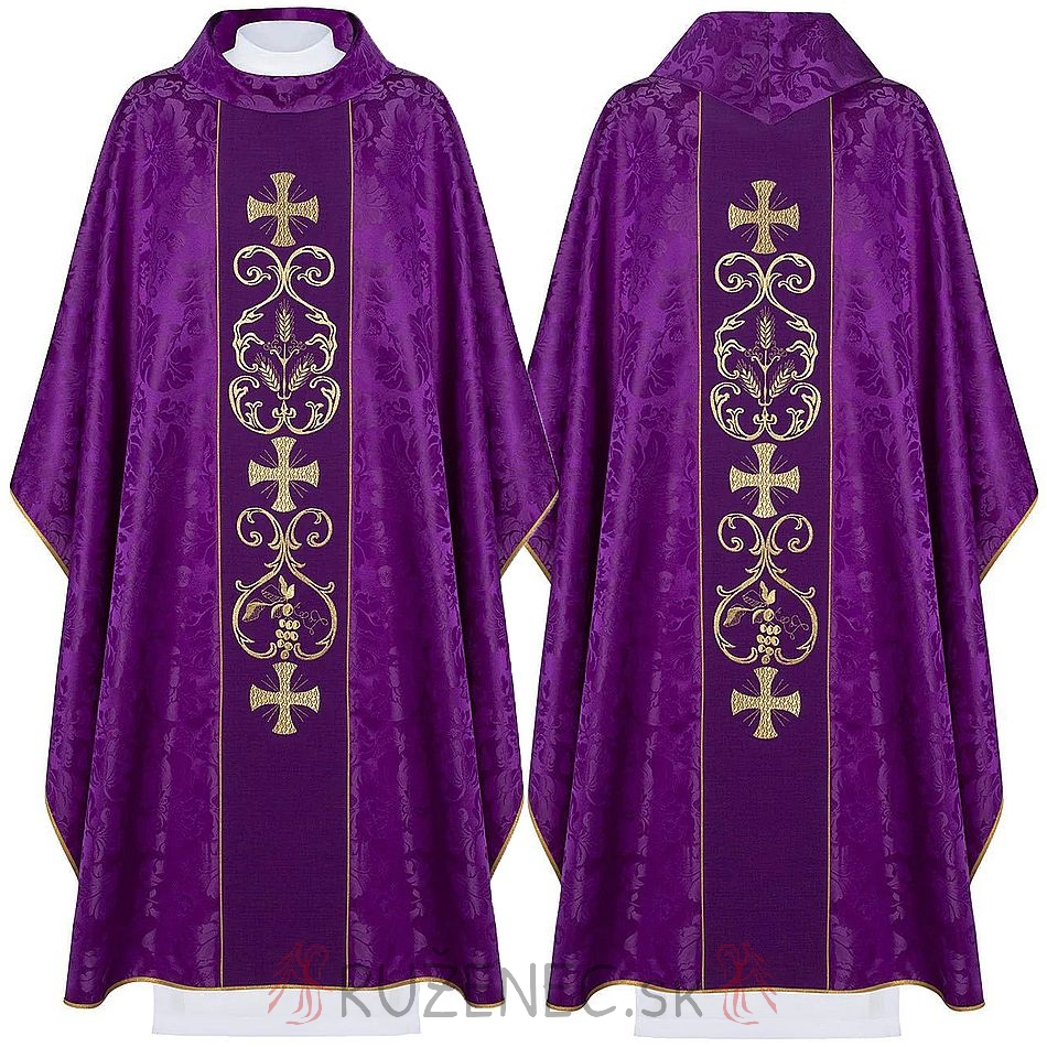 Chasuble with embroidery - 148 - purple