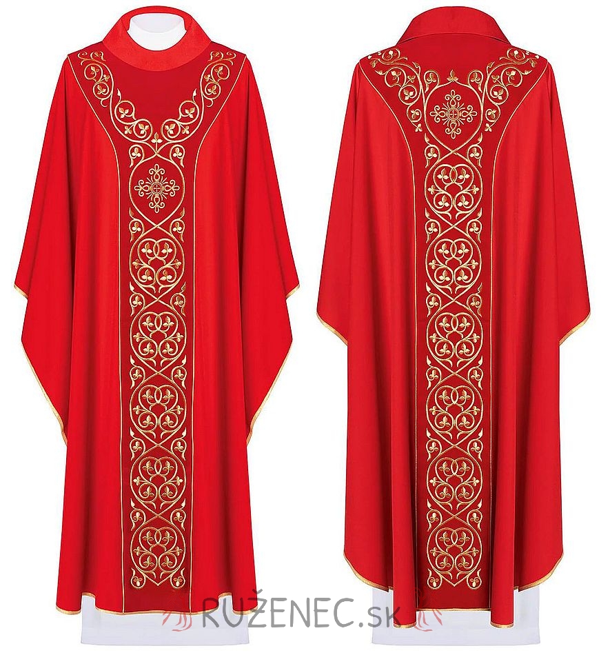 Chasuble with embroidery - 169 - red