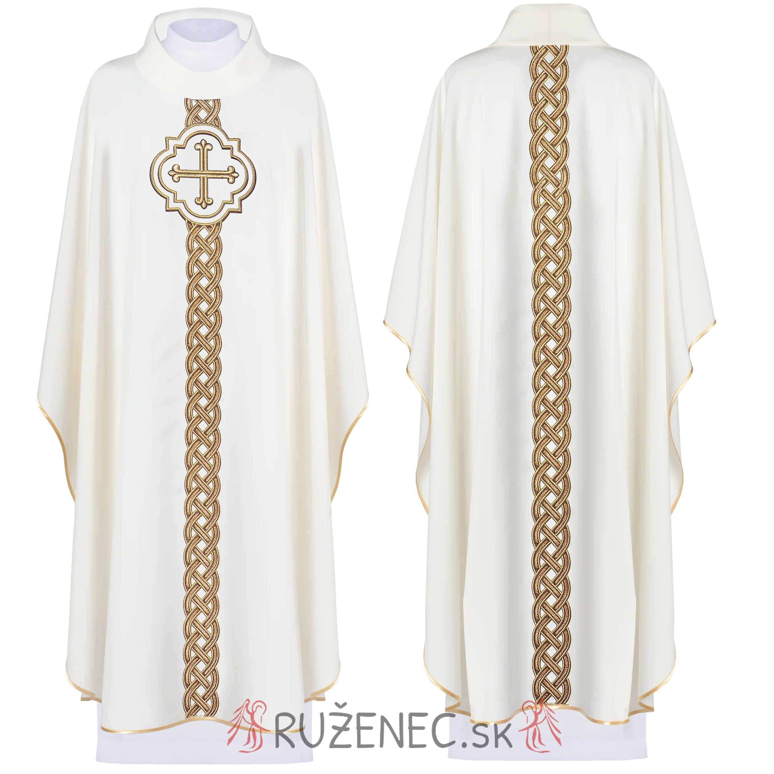 Chasuble with embroidery - 270 - ecru