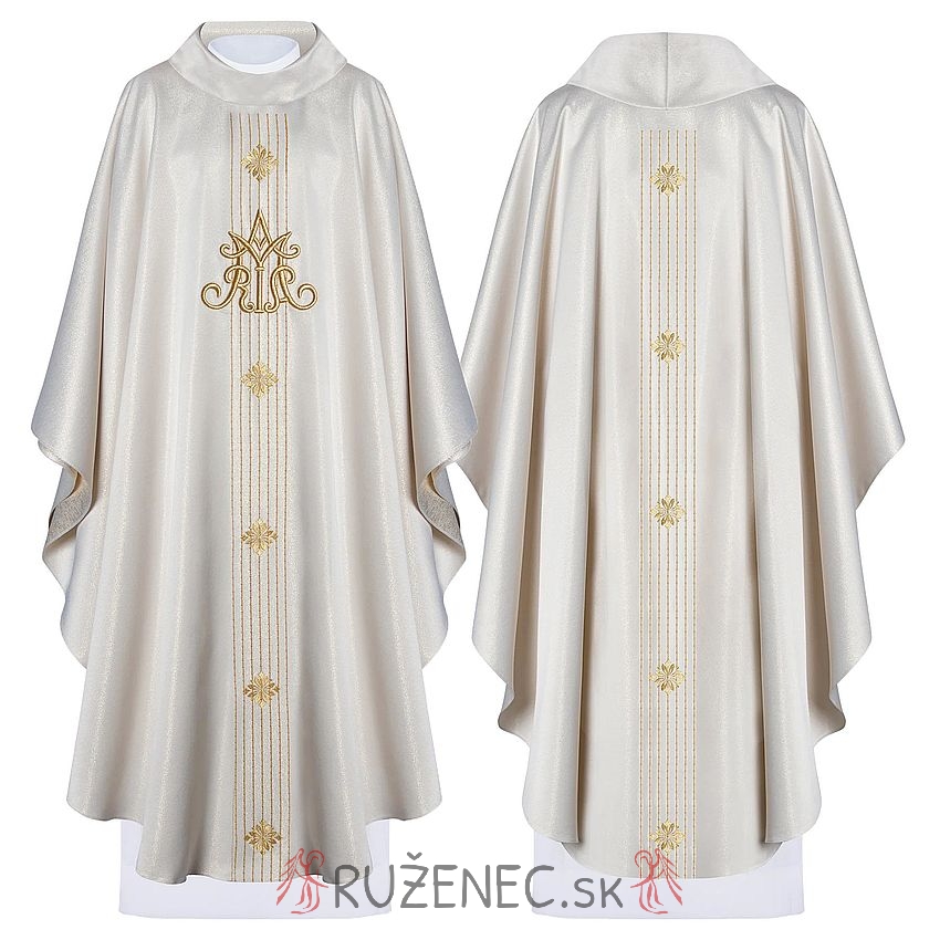 Chasuble with embroidery - 7017 LE - ecru