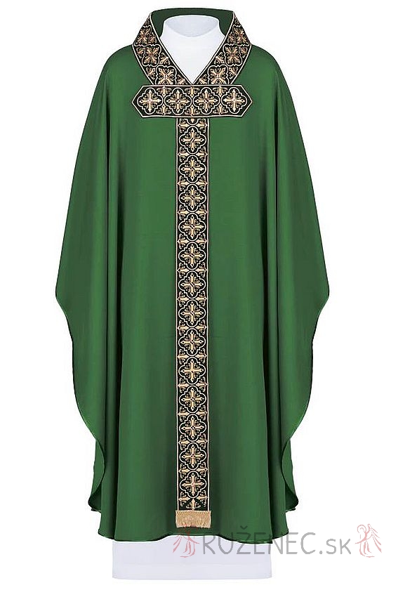 Chasuble with embroidery - 7026 - green
