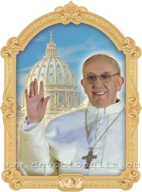 Plakete 17x23cm - Papst Franciscus