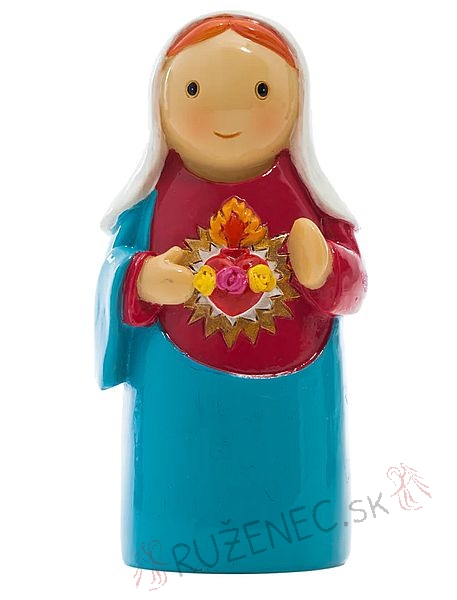 Unbefleckten Herz Maria Statue - 8cm