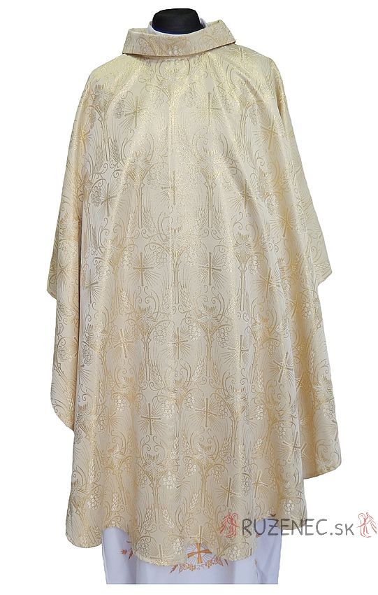 Chasuble - White brocade