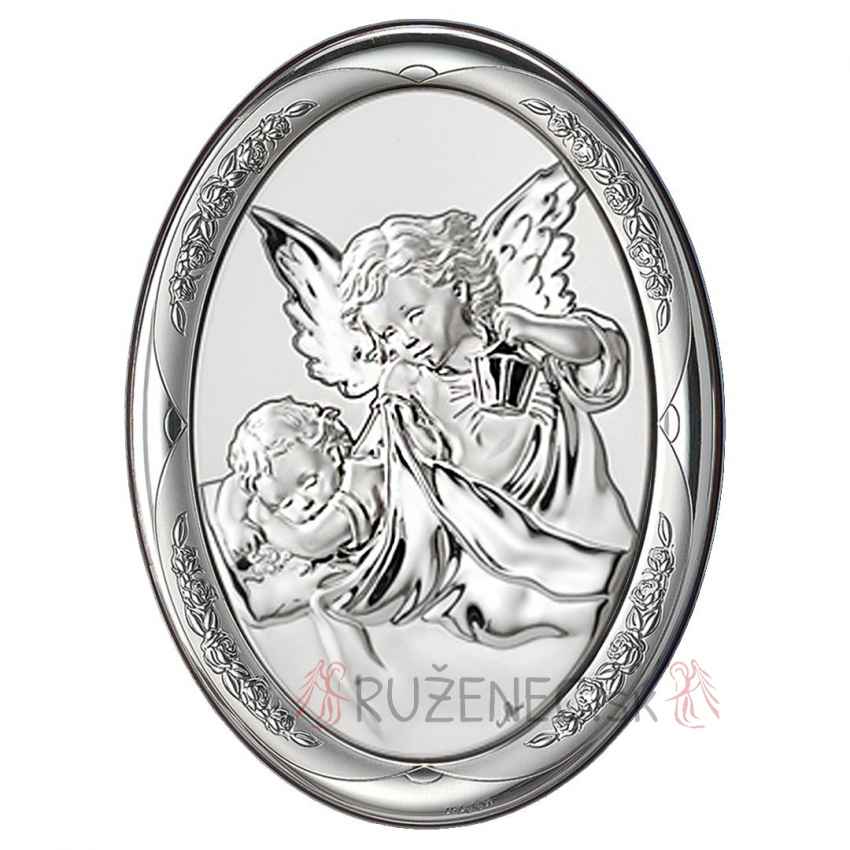 Silvering plaquette 13x18cm - Angel