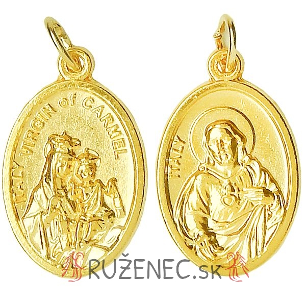 Pendant - scapular - golden color