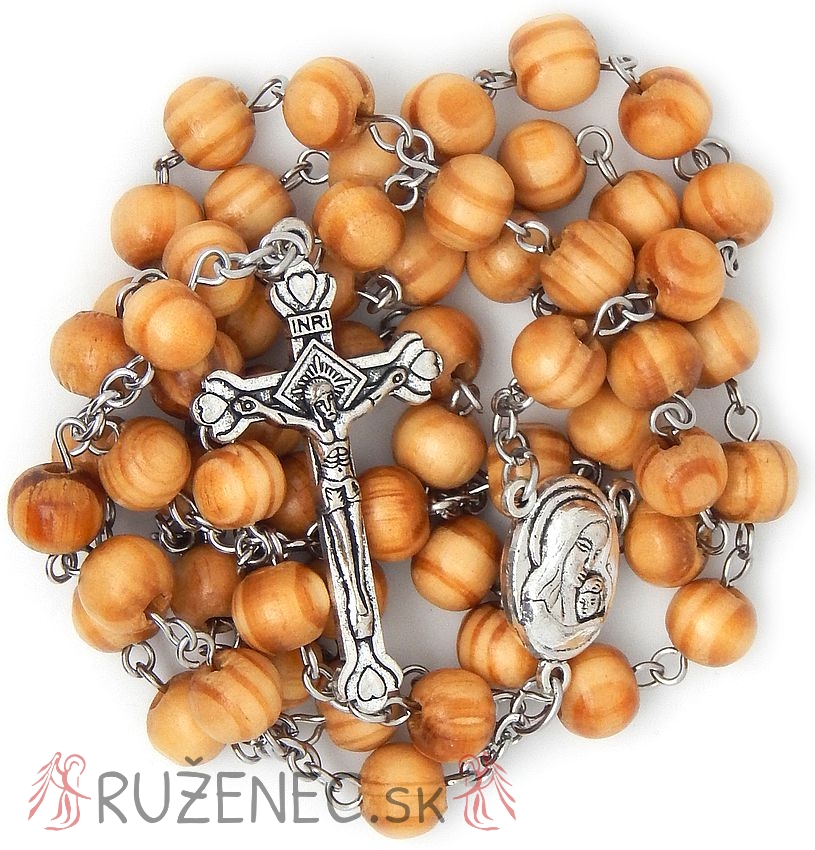 Wood Rosary - 7mm wood beads