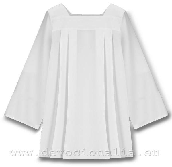 Surplice with pleats