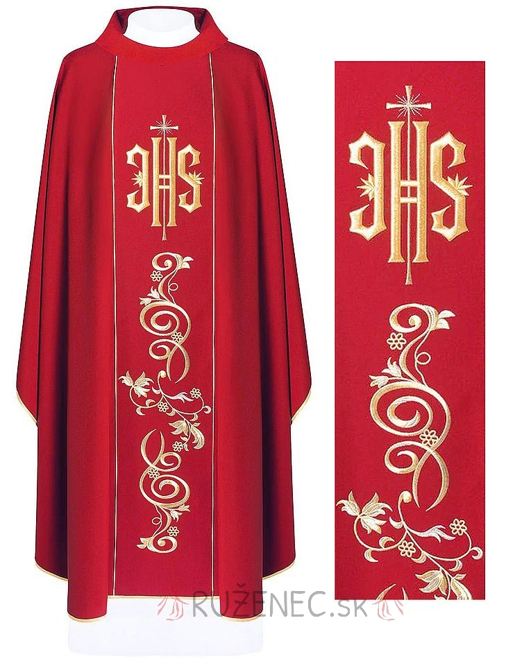 Chasuble with embroidery - 031 - red