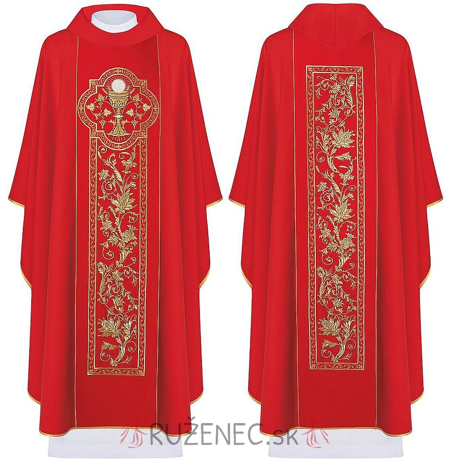 Chasuble with embroidery - 040 - red