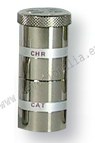 Nádobka na sv. olej - CAT+CHR - 26x60mm