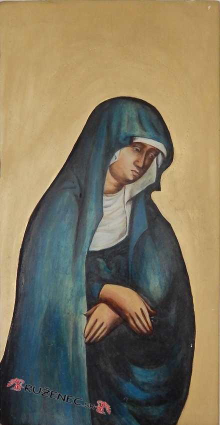 Tabuov obraz - Gotick panna Mria - 25x50cm