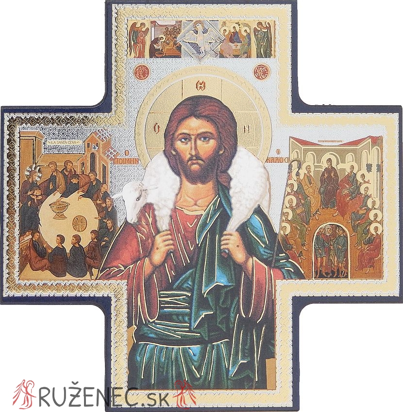 Krížová ikona 15x15cm - Dobrý pastier