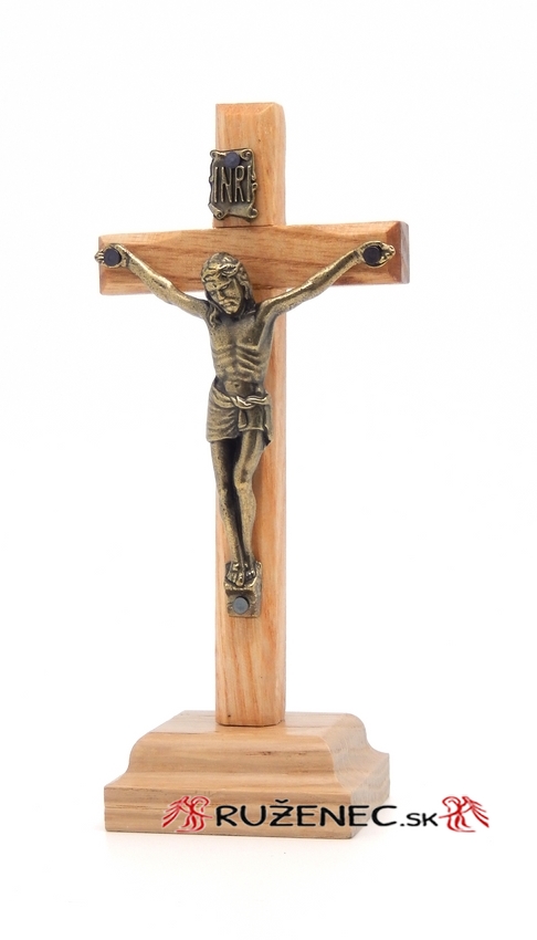 Drevený kríž s podstavcom 12cm