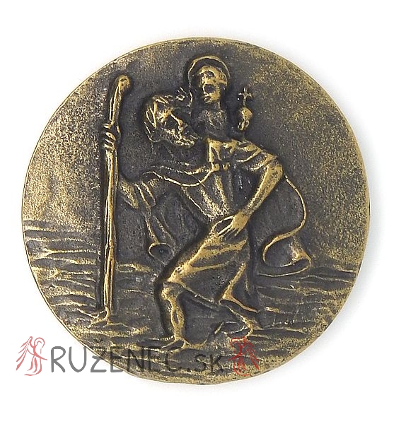 Medaila sv. Kritof - bronz
