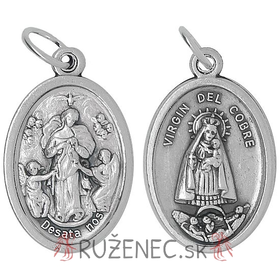 Prívesok - Medalión - Panna Mária rozväzovačka uzlov